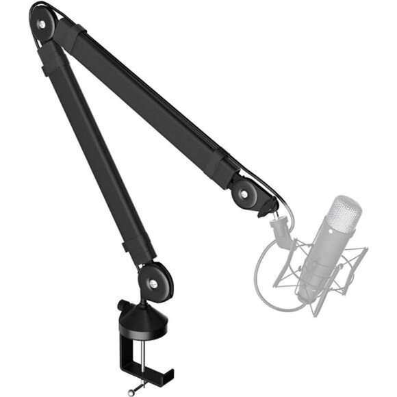 Mic Arm - Studio Boom Arm Mic Stand with Premium Anti-Pinch Covers